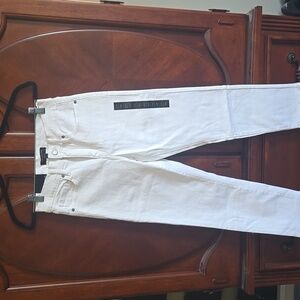 Banana Republic white slim jeans
